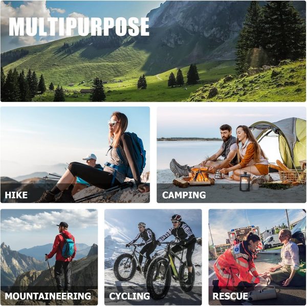 1L Hiking Collapsible Water Bottles, 4-Pack 33OZ BPA-Free Foldable Backpacking Water Bottle for Travel Camping Hiking - Image 5