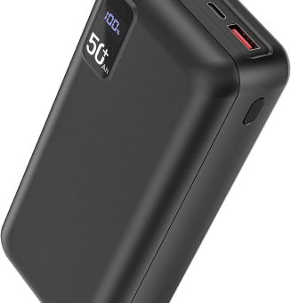 Power Bank 50000mAh 22.5W Fast Charging Portable Charger USB-C Quick Charge with 3 Outputs & 2 Inputs LED Display Huge Capacity External Battery Pack for Most Electronic Devices on The Market